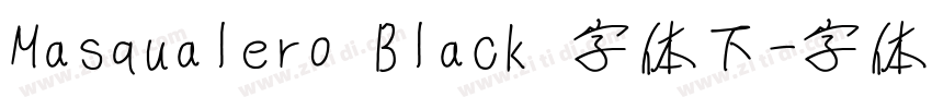 Masqualero Black 字体下字体转换